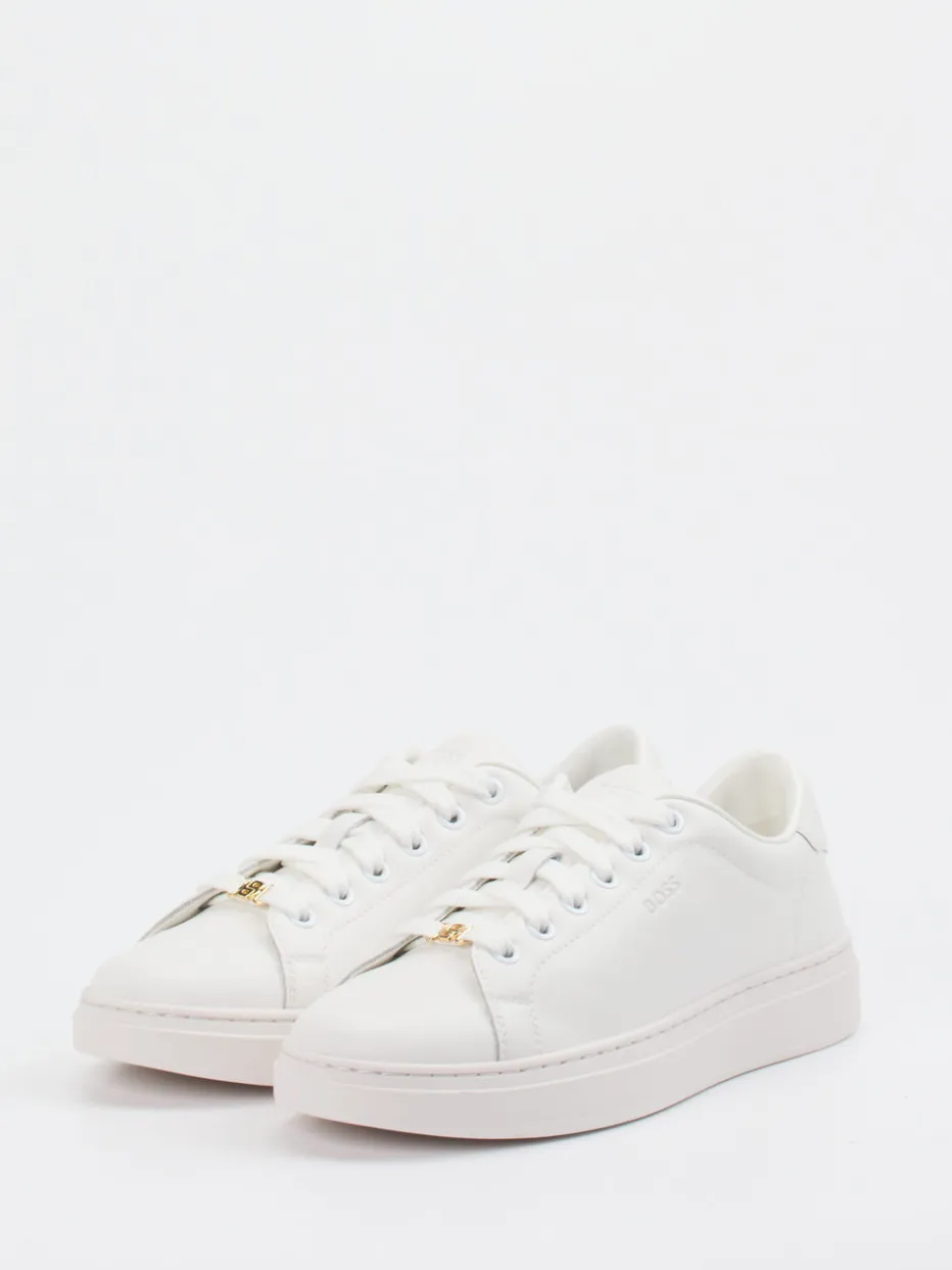 Damen Boss – Sneaker aus Kalbleder in