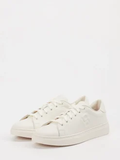 – Sneaker aus Kalbleder in Creme*Boss Online