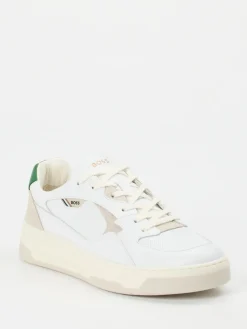 Herren Boss – Sneaker aus Leder in mit Farbdetails