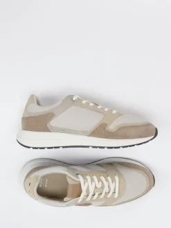 – Sneaker aus Leder-Mesh-Mix in*Boss Best