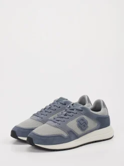 – Sneaker aus Mesh und Veloursleder stahl*Boss Hot