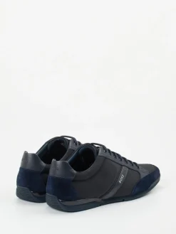 – Sneaker aus Synthetik und Veloursleder Dunkel*Boss Discount