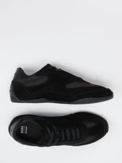 Herren Boss – Sneaker aus Velour und Mesh