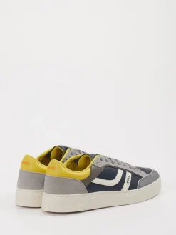 Herren Boss – Sneaker aus Velour/Leder in Dunkel