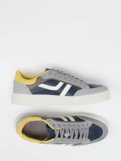 Herren Boss – Sneaker aus Velour/Leder in Dunkel