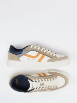 Herren Boss – Sneaker aus Velour/Leder im Color-Blocking