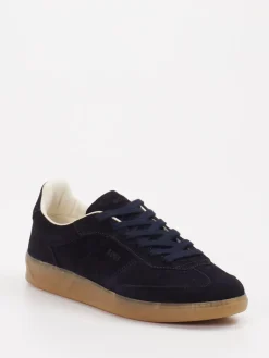 – Sneaker aus Veloursleder Dunkel*Boss New