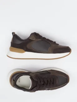 – Sneaker aus Veloursleder dunkel*Boss Discount