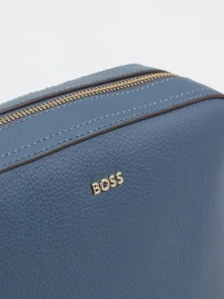Damen Boss – Umhängetasche aus Leder in Jeans