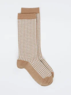 – Kniestrümpfe aus Wolle mit Pepita-Muster*Burlington Discount