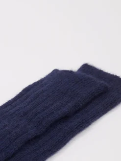 Damen Burlington – Kniestrümpfe aus Wolle in Marine