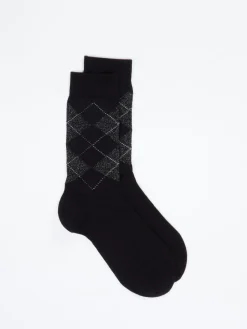 Damen Burlington – Socken aus Wolle mit Argyle-Muster