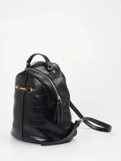 Damen CAFèNOIR – Mini-Rucksack aus Synthetik mit Kroko-Prägung