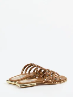 – Pantolette aus Kalbleder cognac*CAFèNOIR