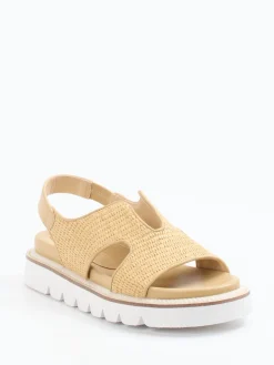 – Plateau-Sandalen aus Kalbleder geflochten*CAFèNOIR Online