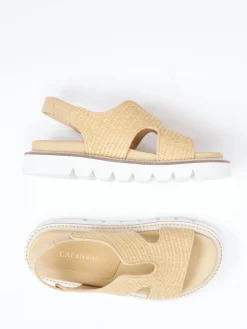 – Plateau-Sandalen aus Kalbleder geflochten*CAFèNOIR Online