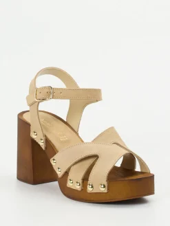 – Plateau-Sandalen aus Veloursleder*CAFèNOIR Best