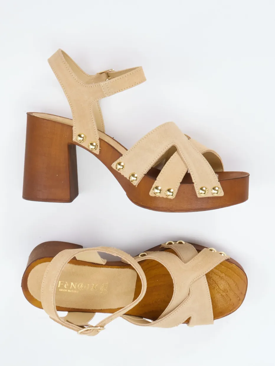 – Plateau-Sandalen aus Veloursleder*CAFèNOIR Best