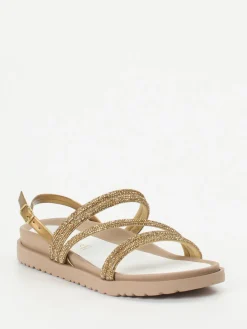 – Riemchensandale aus Metallicleder*CAFèNOIR Discount