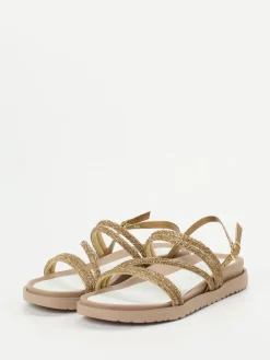 – Riemchensandale aus Metallicleder*CAFèNOIR Discount