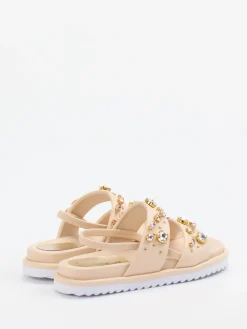 Damen CAFèNOIR – Sandalen aus Kalbleder mit Strass