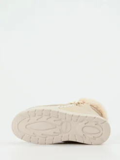 – Stiefelette aus Metallic mit Kunstfell*CAFèNOIR Discount