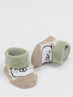 Kinder Camano – Erstlingssöckchen aus Textil in Hellbraun