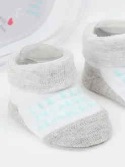 – Erstlingssocken aus Textil in Hell*Camano Hot