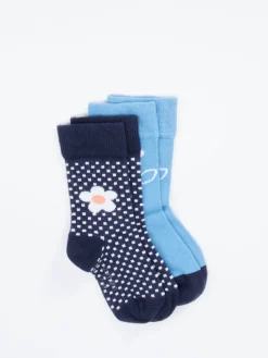 – Kindersocken aus Textil mit Blumenmotiv*Camano Discount