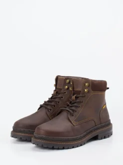 Herren Camel Active – Schnürboots aus Fettleder dunkel