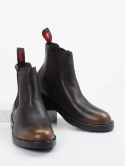 – Chelsea Boots aus Glattleder Dunkelbraun*Camper Discount