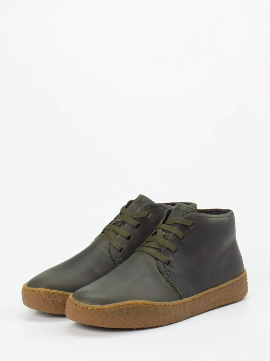 – Schnürschuh aus Nubukleder oliv*Camper Discount