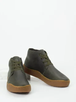 – Schnürschuh aus Nubukleder oliv*Camper Discount