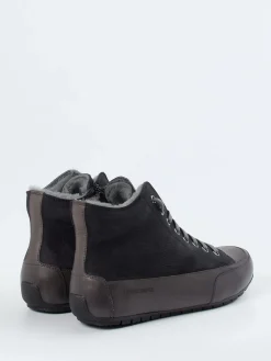 Damen Candice Cooper – High-Top Sneaker aus Nubukleder anthrazit