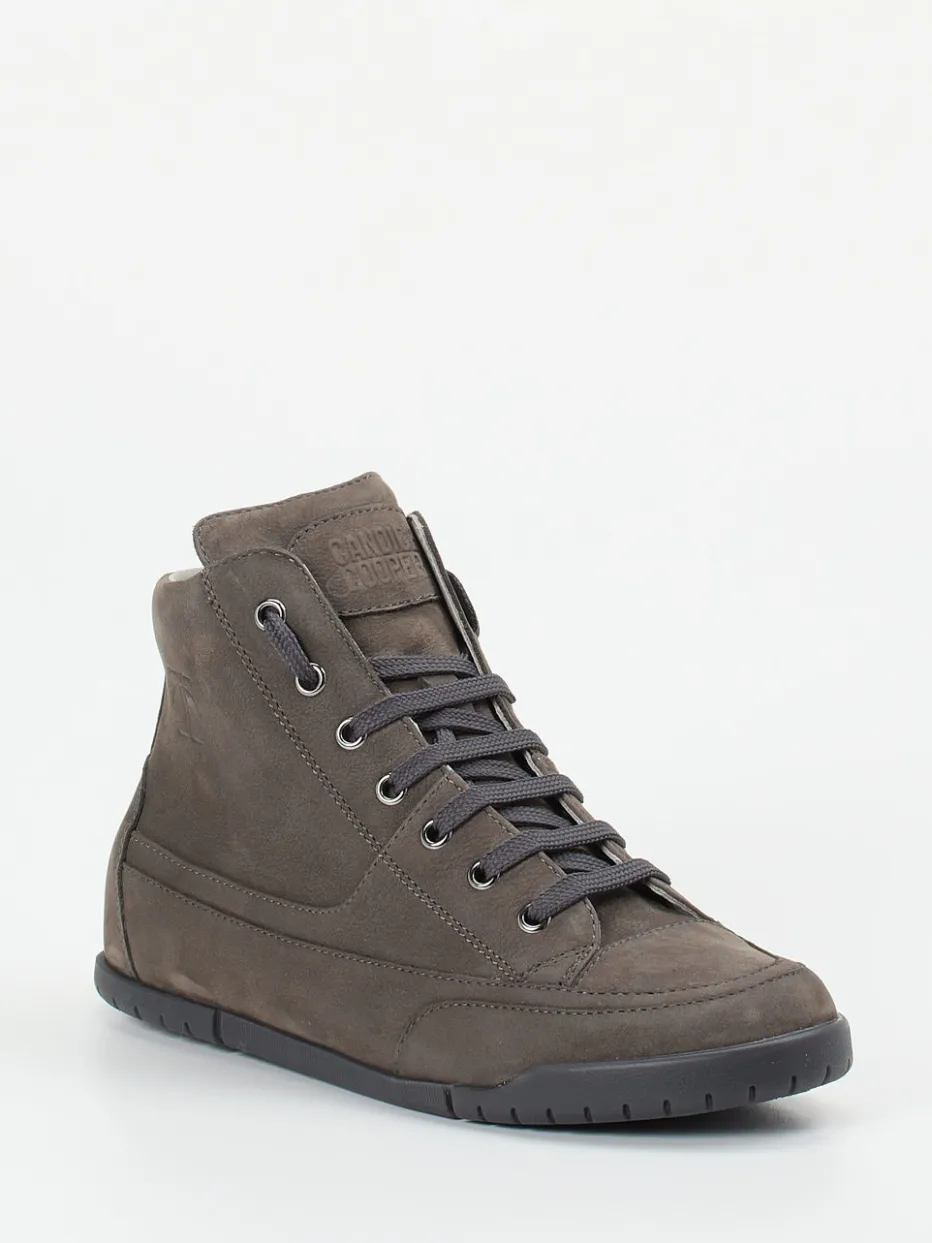 – High-Top Sneaker aus Nubukleder Anthrazit*Candice Cooper Clearance