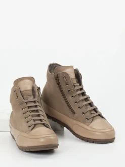 Herren Candice Cooper – High-Top Sneaker aus Nubukleder taupe
