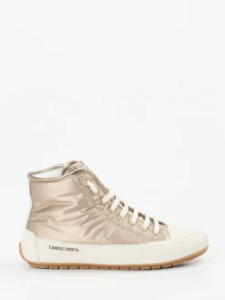 – High-Top Sneaker aus Metallicleder*Candice Cooper Hot