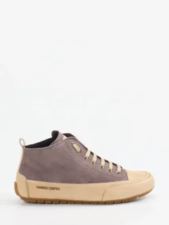Damen Candice Cooper – Mid-Top Sneaker aus Leder taupe