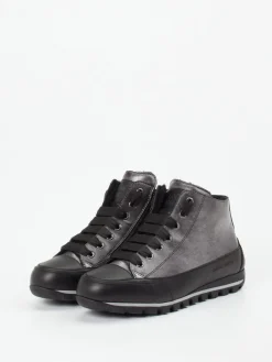 – Schnürboots aus Nubukleder Anthrazit*Candice Cooper Discount