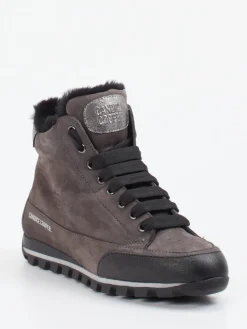 Damen Candice Cooper – Schnürboots aus Veloursleder Anthrazit