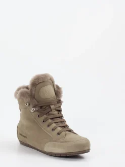 – Schnürboots aus Nubukleder in Taupe*Candice Cooper Clearance