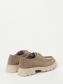 Damen Candice Cooper – Schnürschuh aus Nubukleder sandbeige