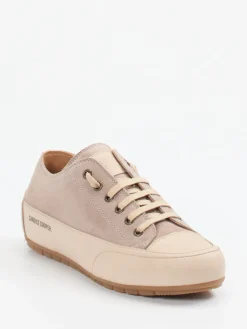 Damen Candice Cooper – Sneaker aus Velours- und Glattleder Beige
