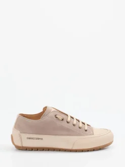 Damen Candice Cooper – Sneaker aus Velours- und Glattleder Beige