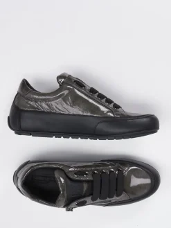 Damen Candice Cooper – Sneaker aus Lackleder in Anthrazit