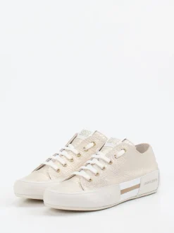 Damen Candice Cooper – Sneaker aus Metallicleder champagner