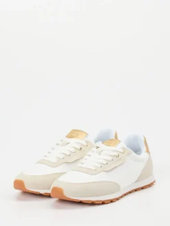 – Sneaker aus Veloursleder und Textil Offwhite*Candice Cooper Hot