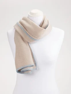 – Schal aus Feinstrick in Beige*Cashmere Blues Hot