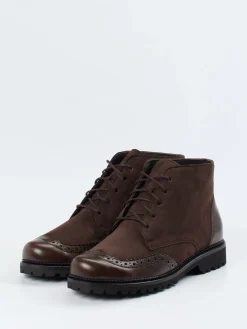 – Brogue-Boots aus Veloursleder*Christian Dietz Outlet