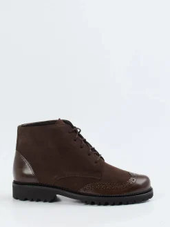 – Brogue-Boots aus Veloursleder*Christian Dietz Outlet